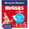 Huggies Size 5 Diapers, Little Snugglers Baby Diapers, Size 5 (27+ Lbs), 132 Count (2 Packs Of 66), Packaging May Vary