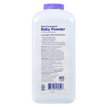 Equate Pure Cornstarch Baby Powder With Lavender And Chamomile, 22Oz By Judastice