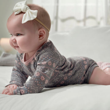 Gerber Baby Girls 6-Pack Long-Sleeve Onesies Bodysuits, Home, 3-6 Months