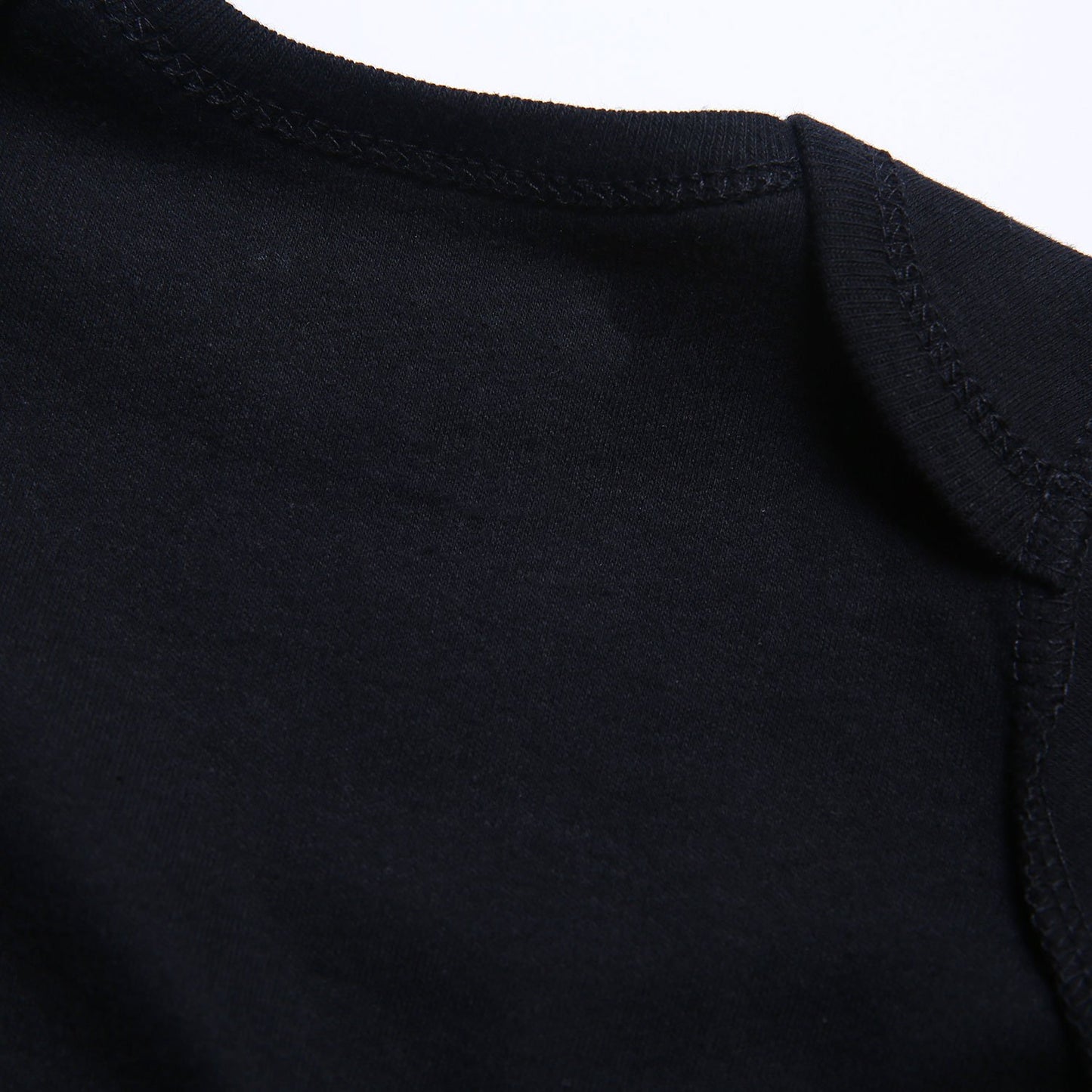 Defahn Baby Bodysuit Pack 2 Long Sleeve Onesie For Newborn Boys Girls Black 3-6 Months