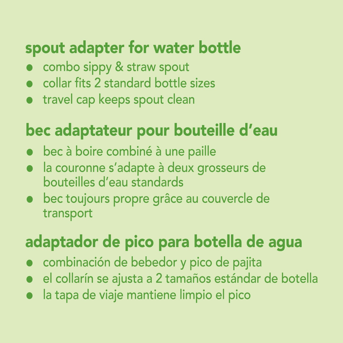 Green Sprouts Spout Adapter For Water Bottle