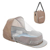 Baby Travel Bassinet Portable Bassinets, Foldable Carry Bag Bassinet Travel Crib, Lightweight Baby Lounger Pod Infant Bed with 2