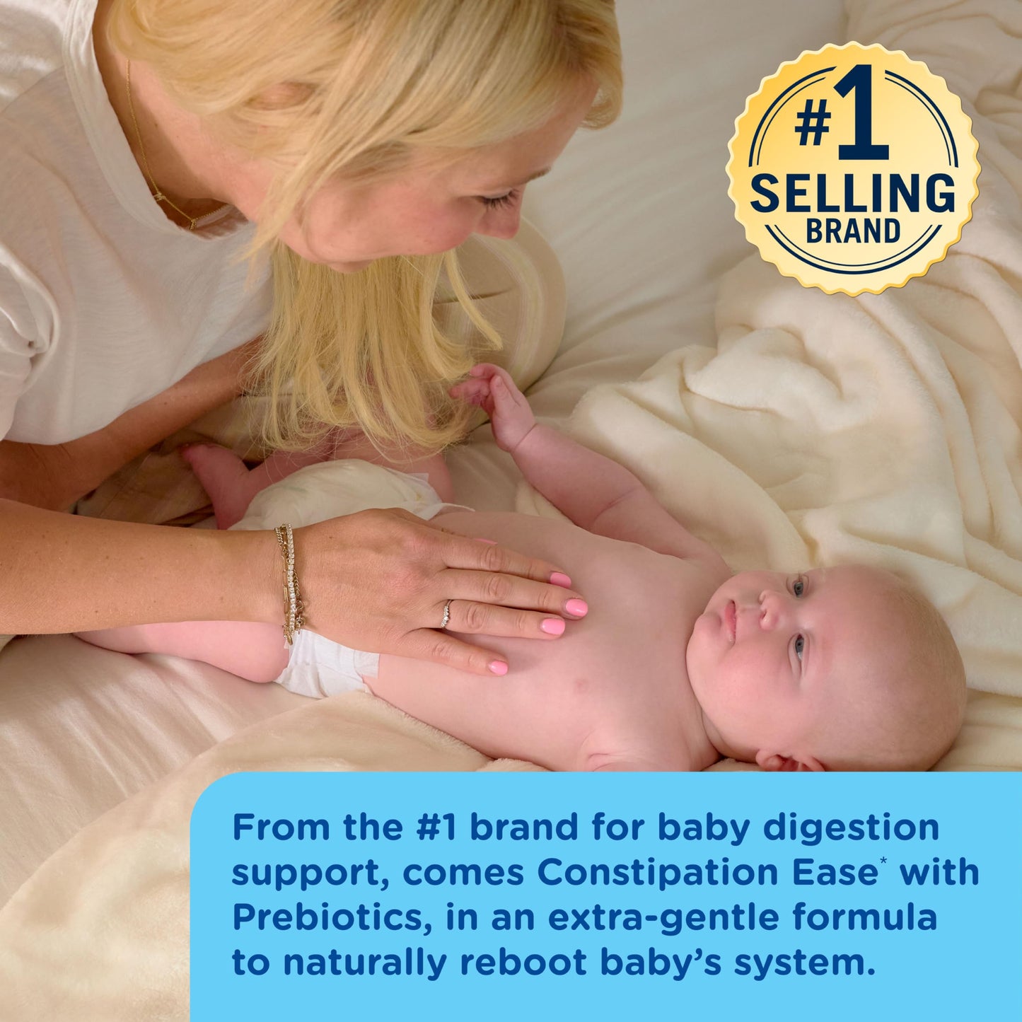 Mommy'S Bliss Constipation Ease + Prebiotics, Relieves Occasional Constipation, Gentle & Safe, No Harsh Laxatives, 4 Fl Oz Bottl