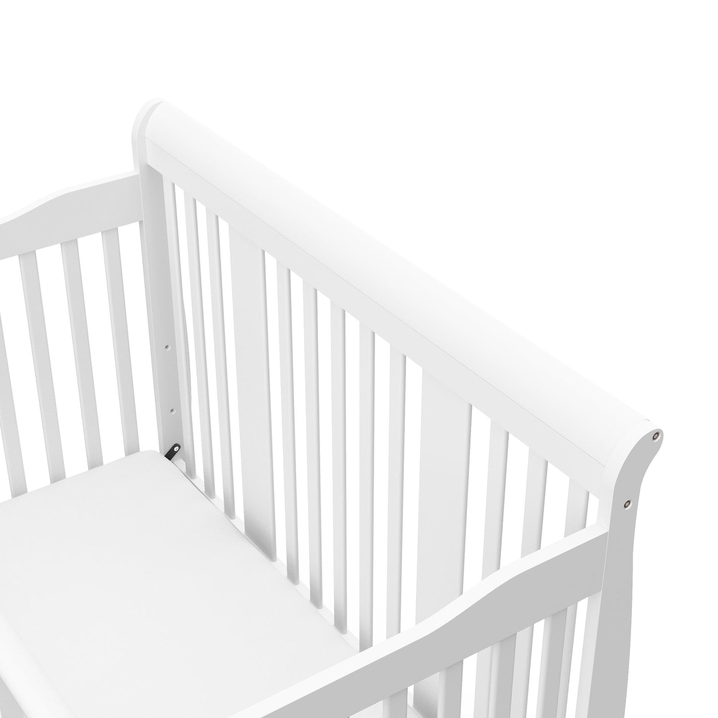 Storkcraft Tuscany 4-In-1 Convertible Crib (White) - Easily Converts To Toddler Bed, Day Bed Or Full Bed, 3 Position Adjustable