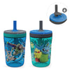 Zak Designs Kelso 15 Oz Tumbler Set (Toy Story 4 - Woody & Buzz 2Pc Set) Toddlers Cup Non-Bpa Leak-Proof Screw-On Lid With Straw