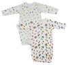 Bambini Girls Print Infant Gowns - 2 Pack - Newborn