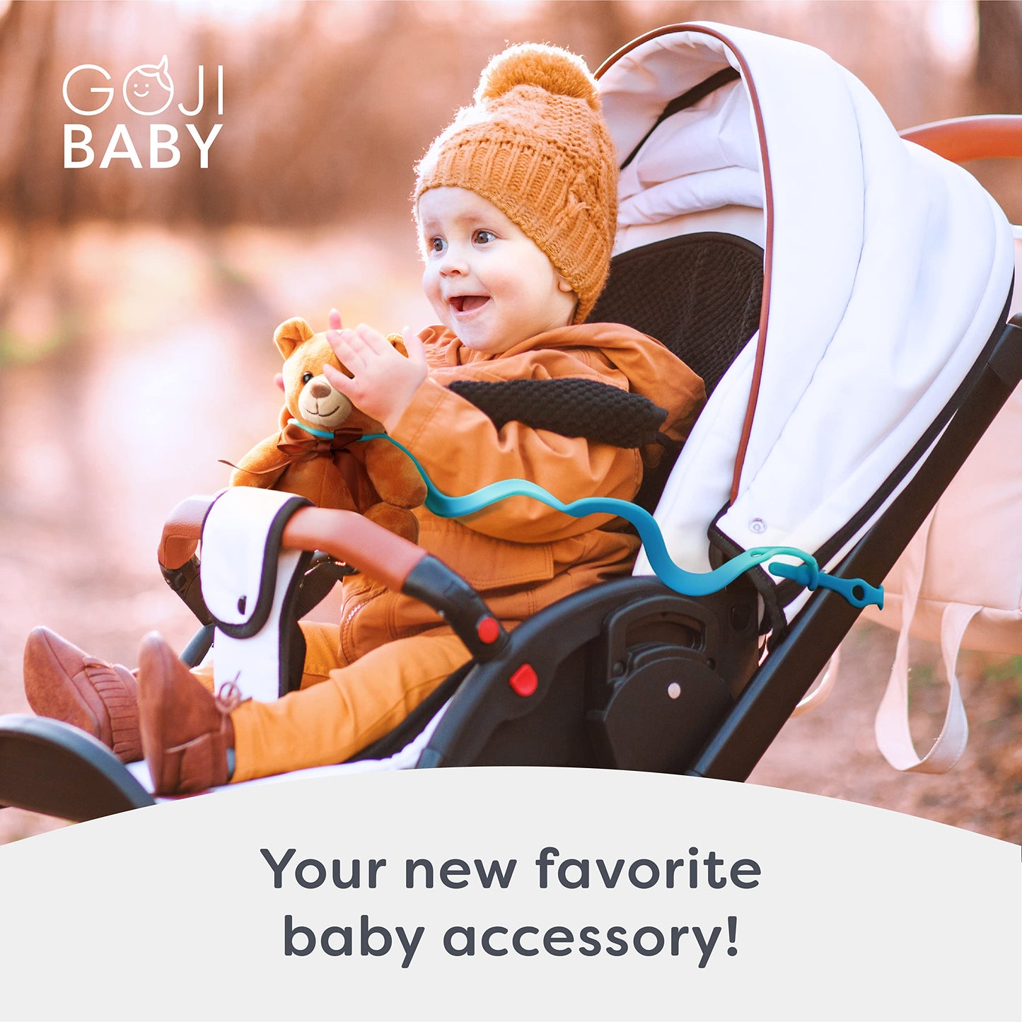 Goji Baby Bottle Bungees - Sippy Cup Holder Strap - Sippy Cup And Toy Safety Tether - Keep Essentials Within Reach - For Kids Ag