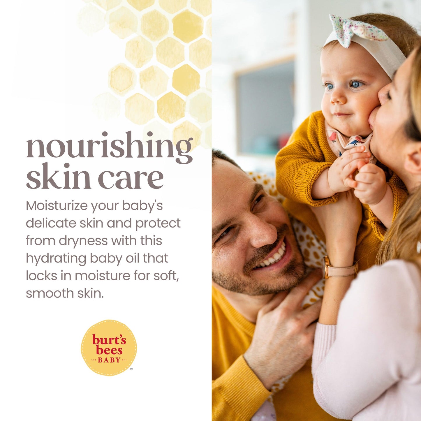 Burt'S Bees Baby Nourishing Baby Oil, Formulated For Delicate Skin, Pediatrician Tested, 100% Natural Origin Baby Skin Care, 5 O