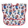Bumkins Junior Bib, Short Sleeve Toddler Bib, Smock For Kids 1-3 Years, Waterproof Fabric, Nintendo Mario & Luigi