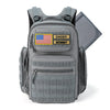 MIRACOL Outdoor Military Diaper Backpack: Dad-Approved Baby Bag with Insulated Pockets & Foldable Changing Mat - Lightweight Ess