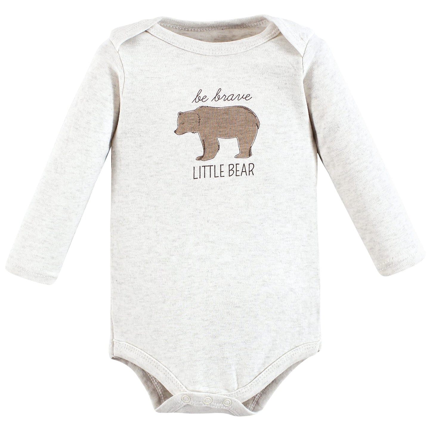 Hudson Baby Unisex Baby Cotton Long-Sleeve Bodysuits Forest Fox, 18-24 Months
