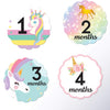 24 Pack Baby Month Stickers And Milestone Stickers By Kenco - Track Your Baby'S First Year Month-By-Month And Holidays! Boys And