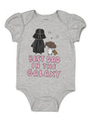 Star Wars Infant Baby Girls Short Sleeve Baby Bodysuit Gray 12 Months