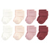 Hudson Baby Unisex Baby Cotton Rich Newborn And Terry Socks, Solid Blush Pink, 6-12 Months
