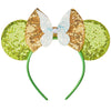 Eisyaa Mouse Ears Bow Headbands, Sequin Tinkerbell Minnie Ears Headband Glitter Party Fairy Wings Dress Up Princess Decoration C
