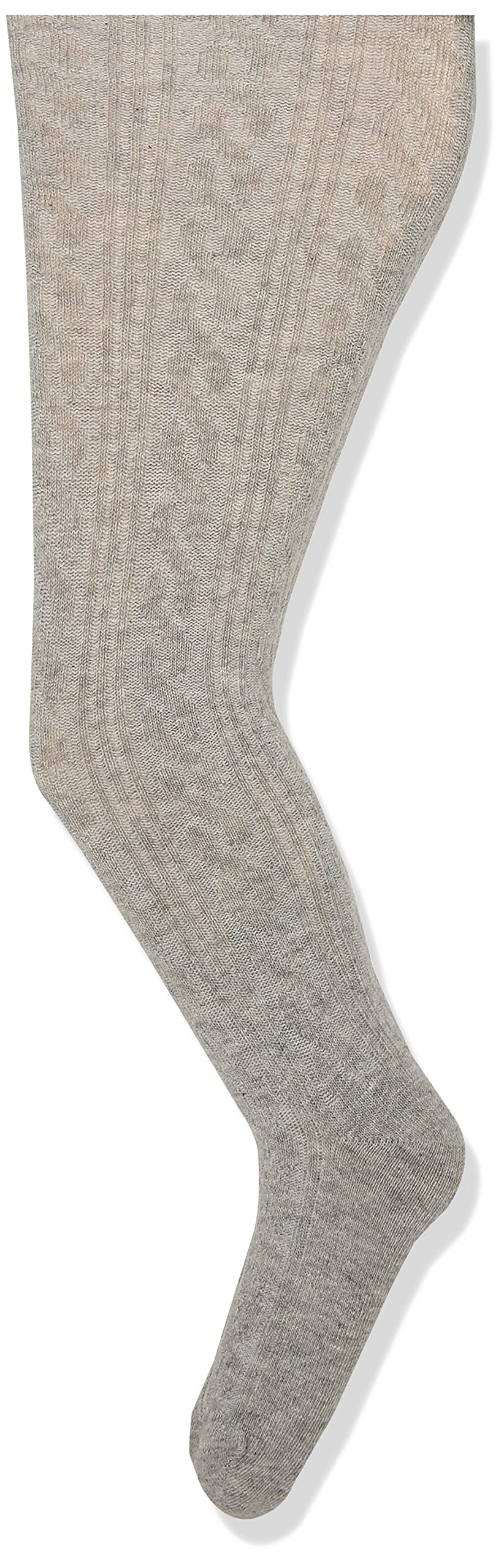 Jefferies Socks Baby Girls' Cable Tight, Grey Heather, 18-24 Months