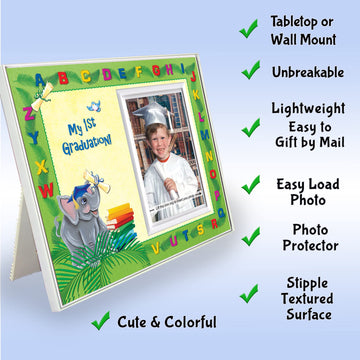 Prek Graduation Kindergarten Preschool Graduation Picture Frame | Colorful And Fun | Holds 3.5 X 5 Photo | First Graduation Keep