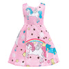 Dressy Daisy Rainbow Unicorn Pony Costume Birthday Party Fancy Dress Up Clothes For Little Girls Size 8, Pink 125