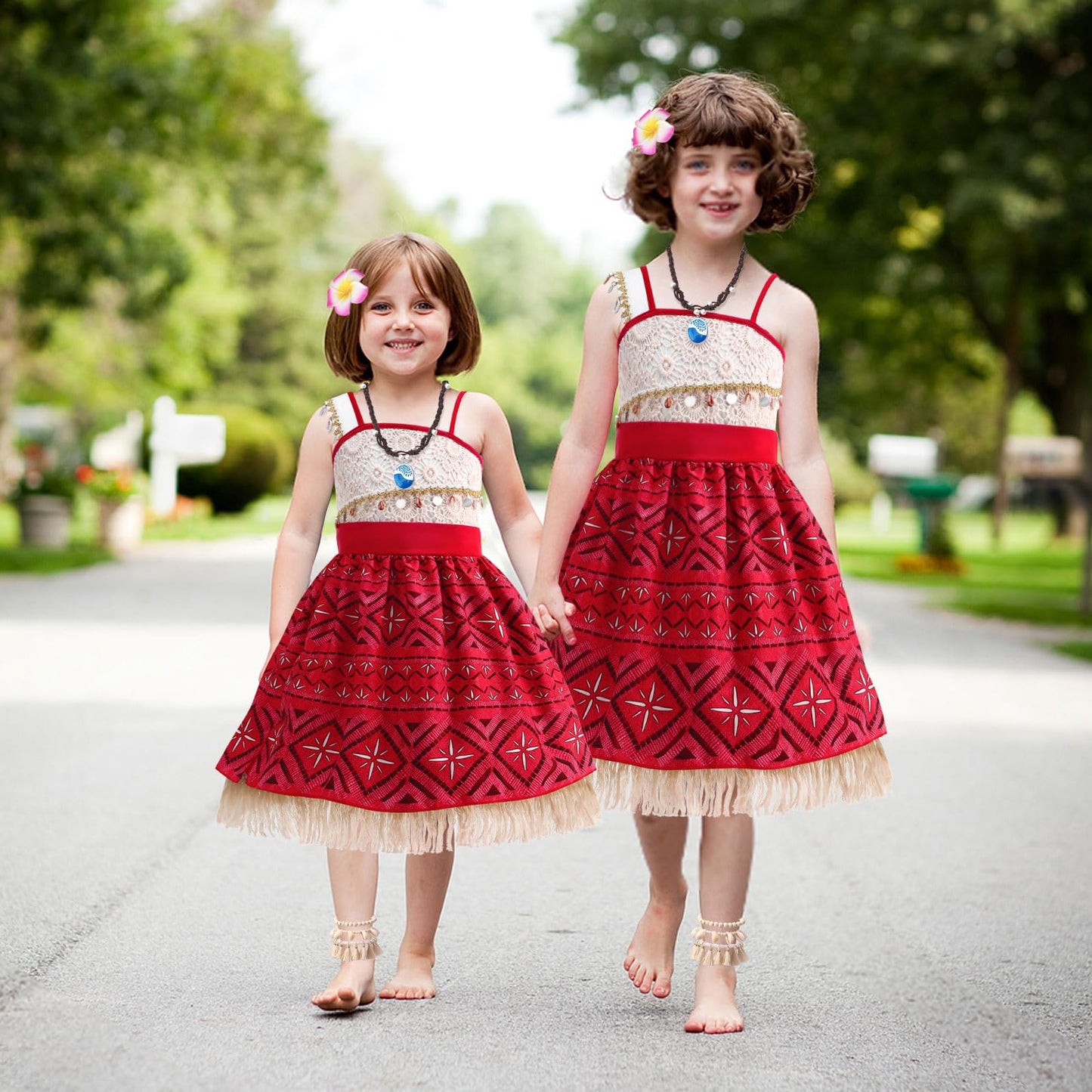 Ofihido Princess Costume For Girls,Princess Dress For Kids With Accessories,Halloween Costume For Girls Kids Dress Up (8-9 Years