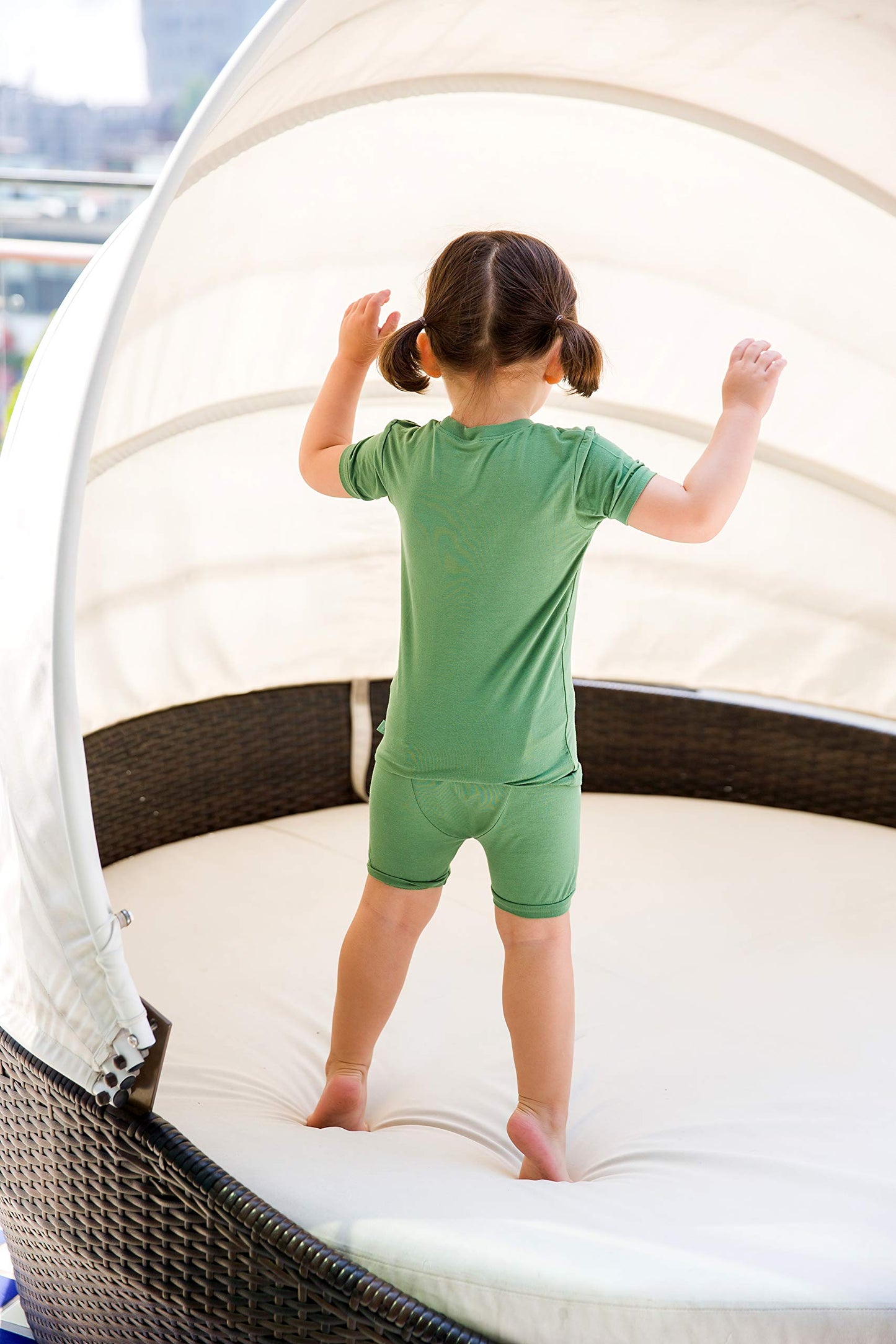 Vaenait Infant Kids Toddler Girls Boys Short Sleeve Sleepwear Pajamas 2Pcs Set Colorful Creammint S