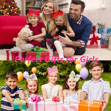 12Pcs Hair Bows For Girls 6 Inch Grosgrain Ribbon Boutique Big Hair Bow Alligator Clips For Girls Teens Princess Cowgirl Mexican