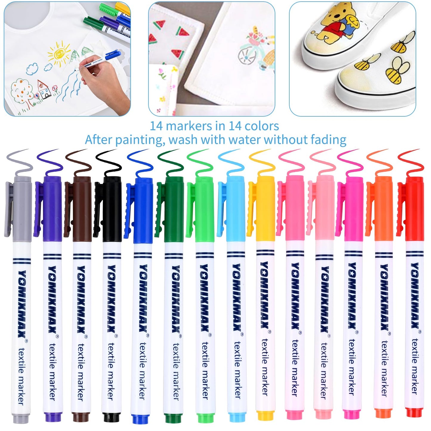 Goldge Dazzle At Baby Showers With A 44-Piece Diy Bib Decorating Kit. 24 Bibs, 6 Stencils, 14 Markers (24 Bibs)