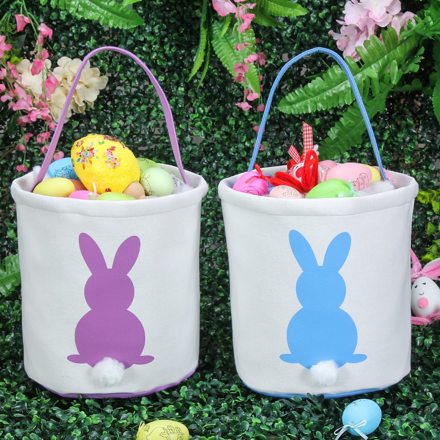 Baseball Easter Bunny Baskets Eggs Bags With Baseball Printing Halloween Trick Or Treat Bags Baseball Easter Bunny Baskets Tote