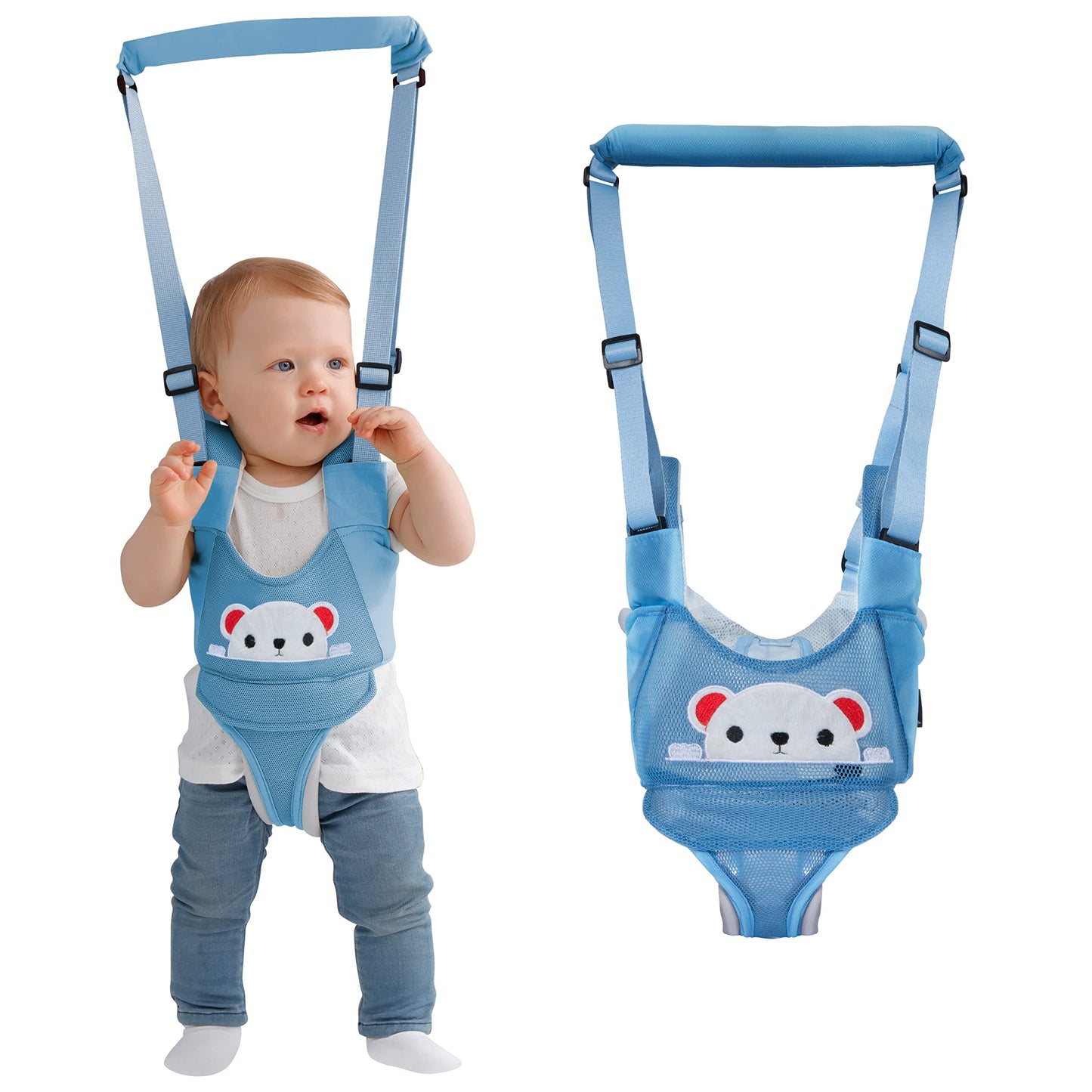 Watolt Baby Walking Harness - Handheld Kids Walker Helper - Toddler Infant Walker Harness Assistant Belt - Child Baby Walk Learn