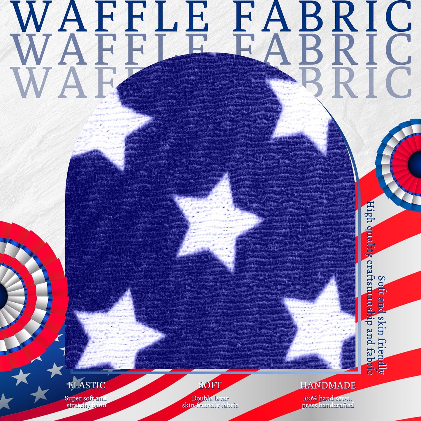 Oneninedream Patriotic 4Th Of July Hair Accessories For Baby Girls: Toddler Headband With American Flag Bow, White Stars In Red,