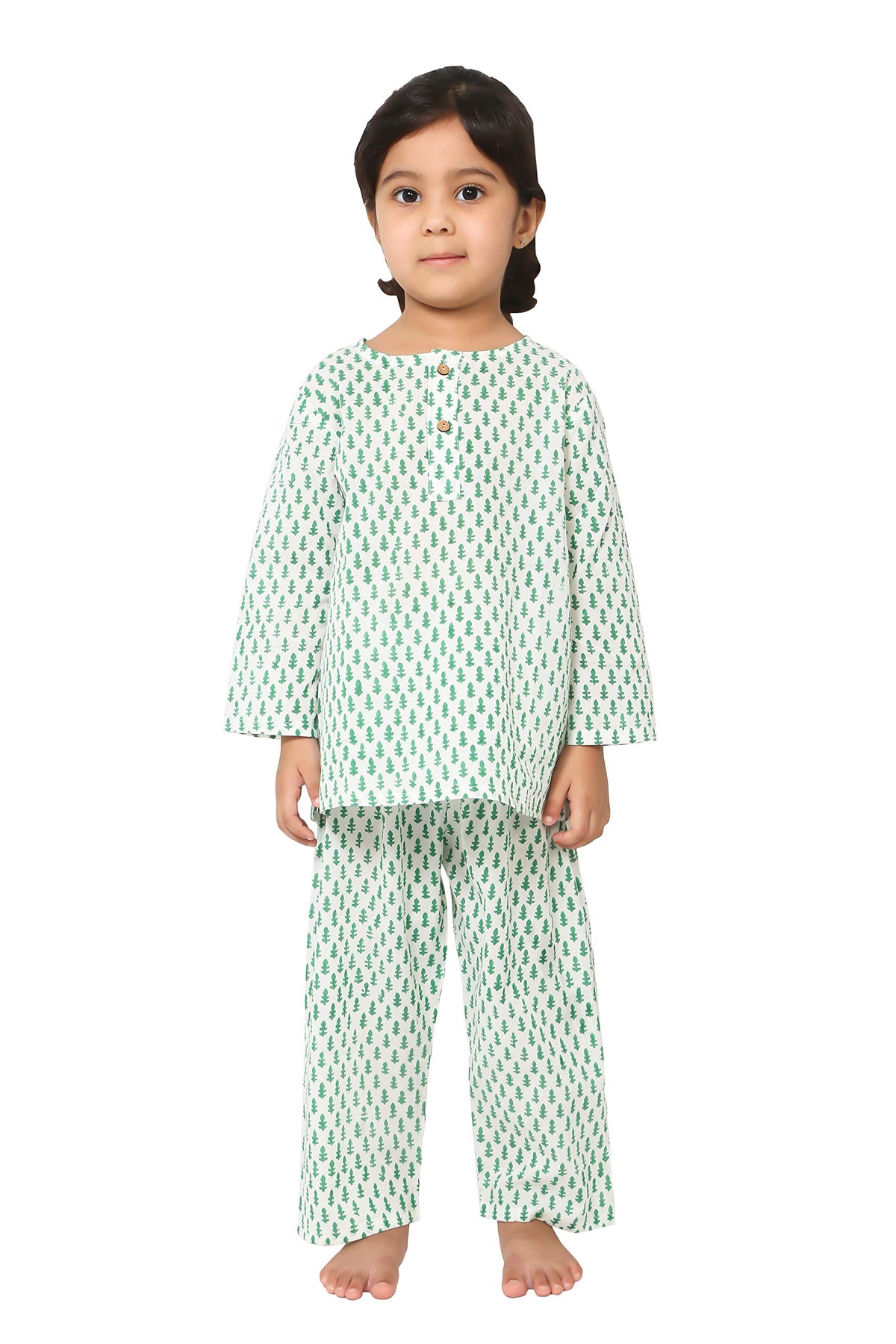 Chheent Boys & Girls Cotton Night Suit | Baby Kids White Sleep Suit | Pajama Set Girls/Boys | Kids Pajama Sets | Kids Dress | Ki