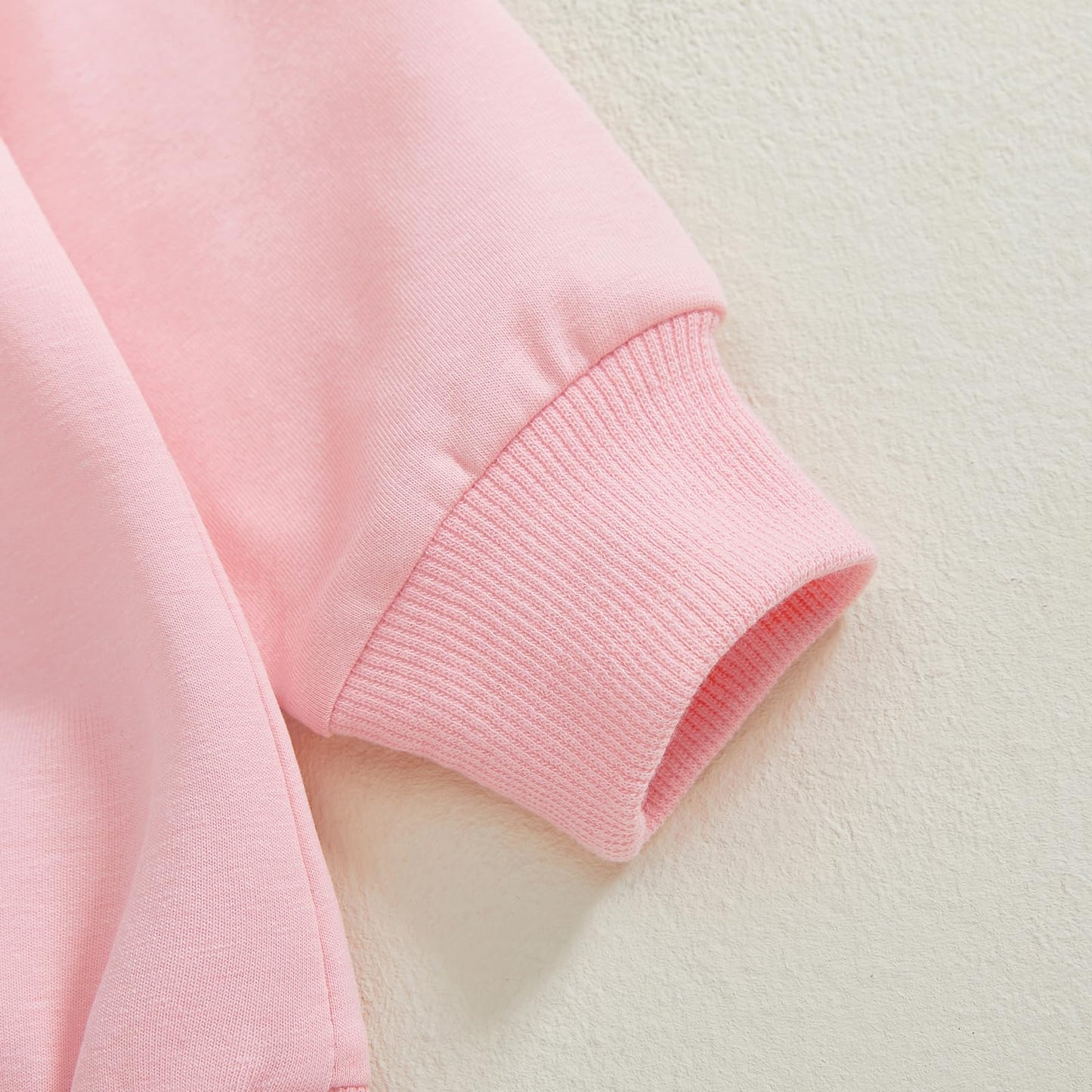 Lucikamy Toddler Baby Girl Boy Valentines Day Outfit Long Sleeve Letter Print Sweatshirt Shirt Infant Spring Clothes (F-Pink, 3-