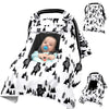Baby Carseat Cover Boys, Newborn Car Seat Canopy, Minky Cozy & Warm Cover, Winter Carrier Cover With Peep Windows, Soft & Breath