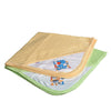 Catcub Ultra Soft Cotton Baby Hooded Towel Combo Pack Of 2 (Green & Cream)