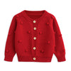 Simplee Kids Baby Sweater Valentine'S Day Cardigan Embroidery Knit Coat For Winter Spring For 12-18 Months