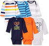 Onesies Brandunisex Baby6-Pack Long Sleeve Bodysuitsdog0-3 Months