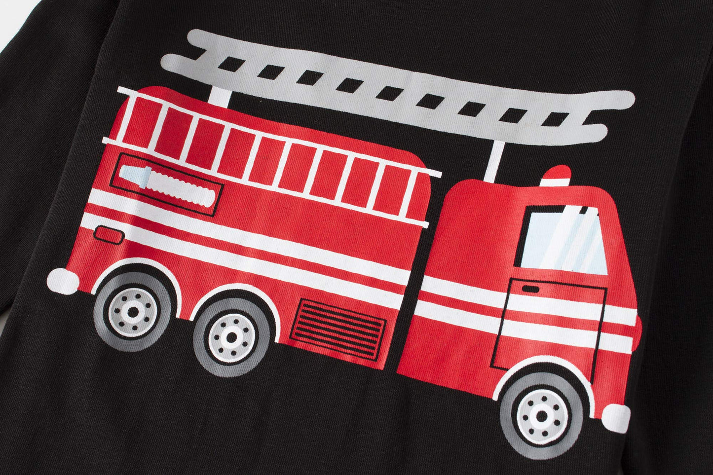 Boys Pajamas Fire Truck 100% Cotton Christmas Pjs Toddler 2 Piece Long Sleeve Sleepwear Kids Fireman Clothes Set 6T