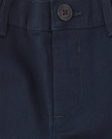 The Children'S Place Baby Boys And Toddler Stretch Skinny Chino Pants, Flax/New Navy 2 Pack, 12-18 Months Us