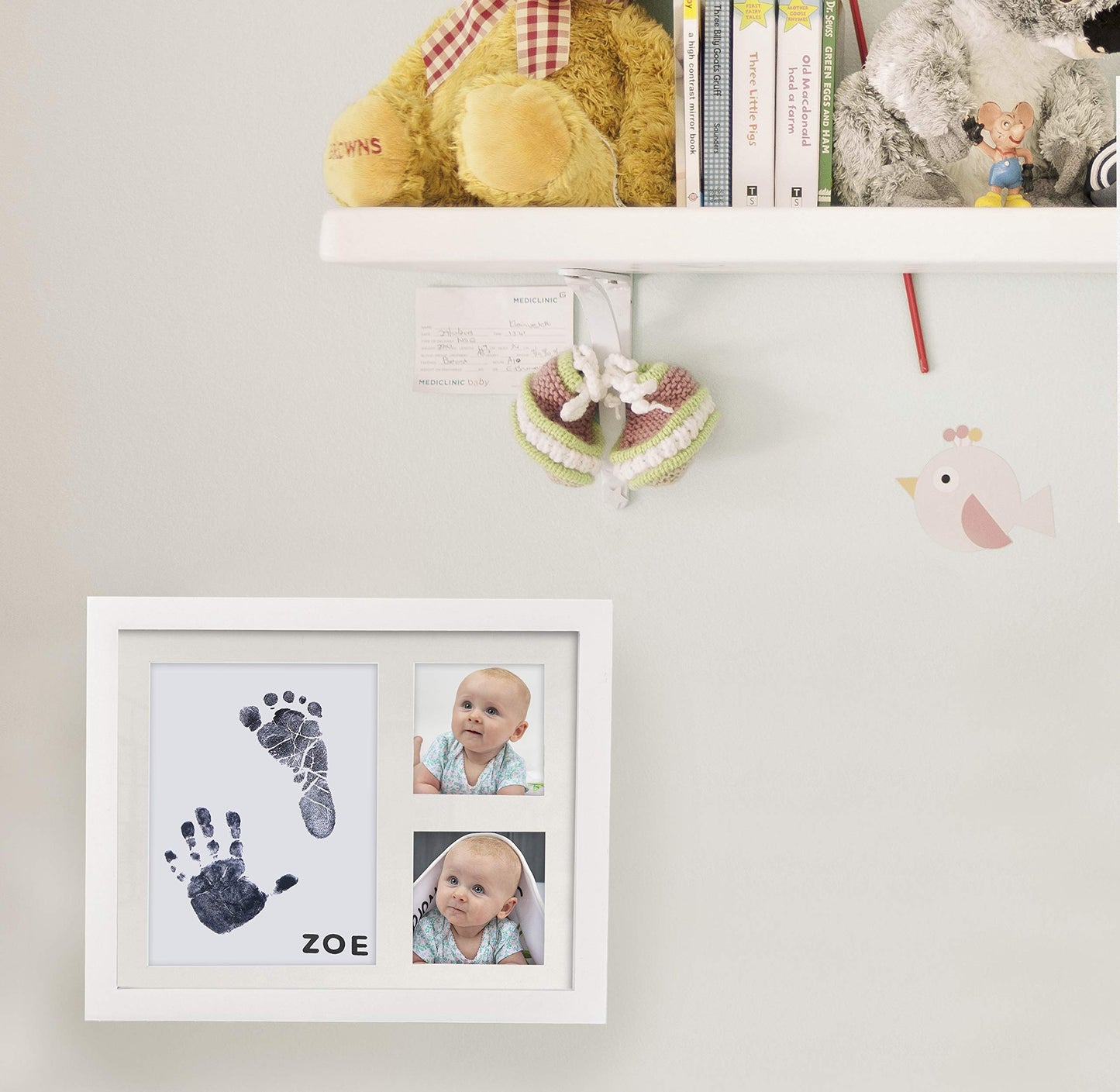 Baby Ink Hand And Footprint Kit - Handprint Picture Frame For Newborns (Safe Clean-Touch Ink Pad For Prints) - Best New Mom And