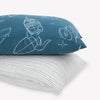 Little Unicorn Standard Pillowcase 2 Pack | Super Soft & Breathable Muslin Fabric | Snug Envelope Closure (Blast Off)