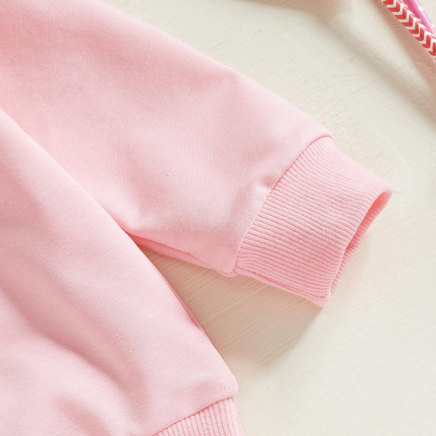 Lagkiyoj Toddler Girls Valentines Day Outfits Long Sleeve Letter Print/Embroidery Sweatshirt+Tulle Skirt Set Baby Clothes (Pink