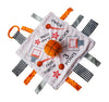 Baby Jack & Co 10x10 Basketball Sports Lovey Sensory Plush Blanket - Tag Toy for Babies - Baby Stroller Toy - Learn Shapes, L