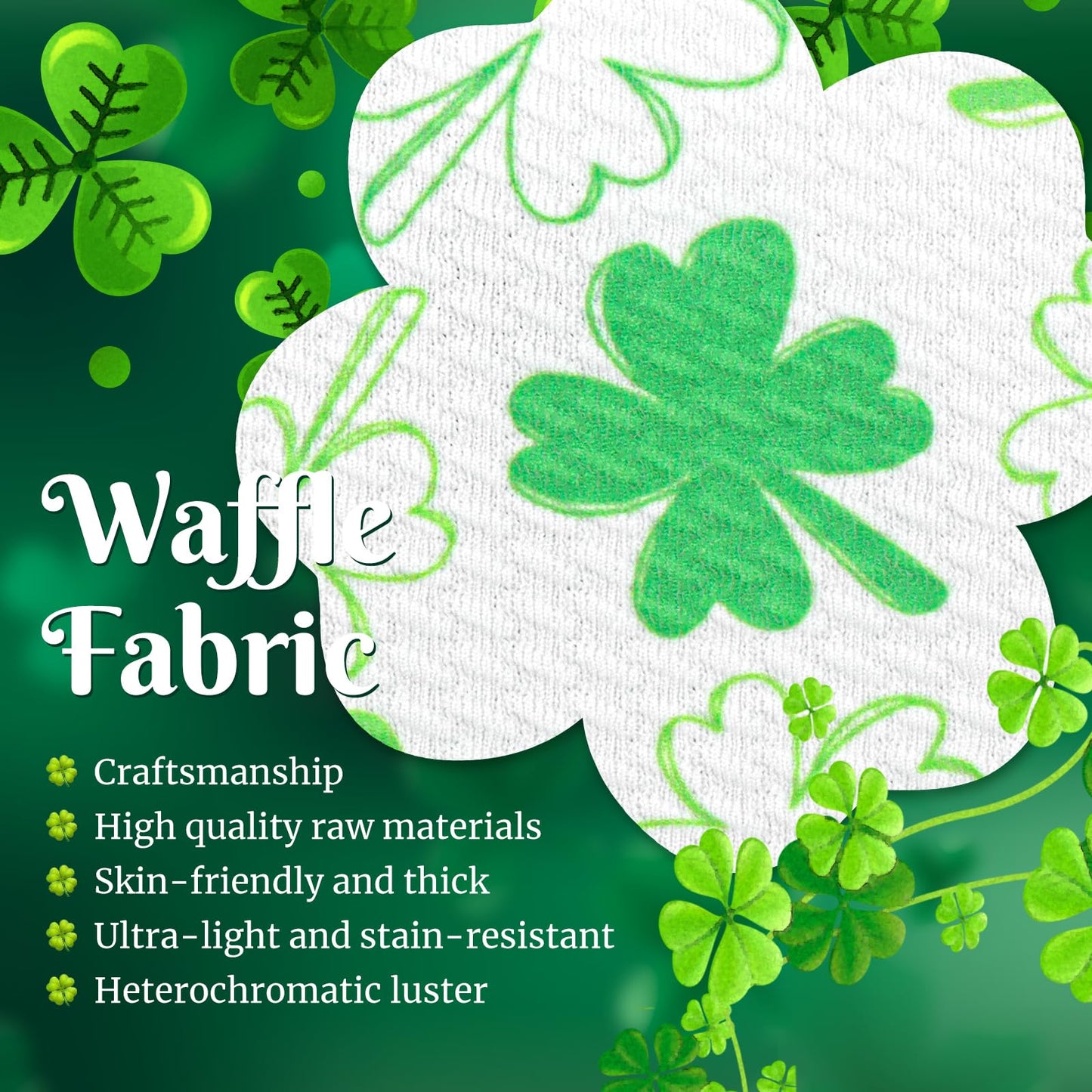 Oneninedream 6 Large St Patricks Baby Bows Shamrock Clover Headbands Hairband Green Nylon Bows For Newborn Girls Infants Todd