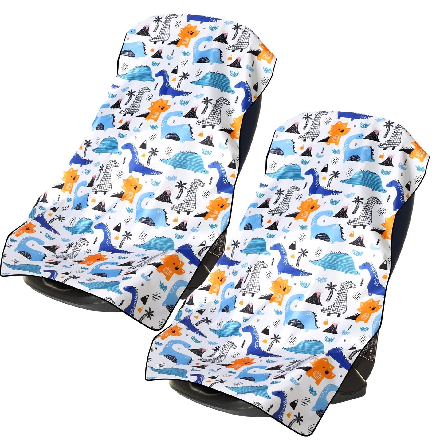 BBTO 2 Pcs Car Seat Sun Shade Cover Car Seat Cooler Toddler Cover Heat Protector Reflective Baby Keep Baby Cool and Child Safety