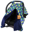 Dear Baby Gear Carseat Canopy - Car Seat Cover with Snap Opening for Girls & Boys - Infant Car Chair Canopies - Floral & Farm Pr