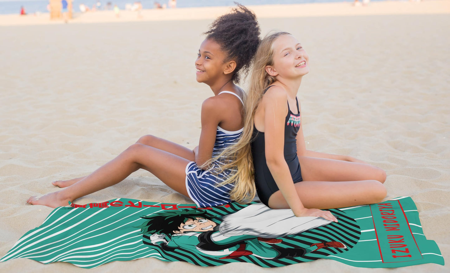 Jay Franco My Hero Academia Bath Pool Beach Towel - Kids Anime Super Soft & Absorbent 100% Cotton Towel With Izuku Midoriya, Mea