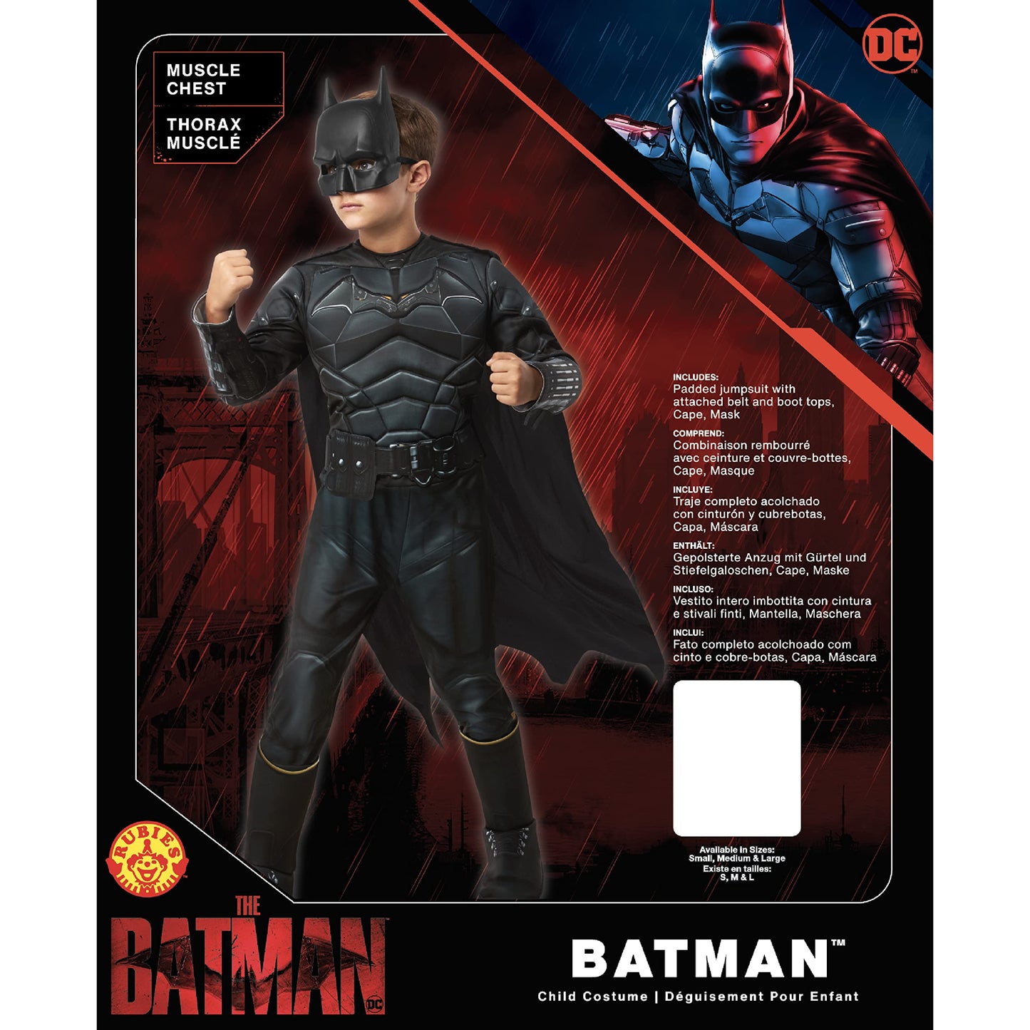 Rubie'S Boy'S Dc Batman: The Batman Movie Deluxe Costume, Large