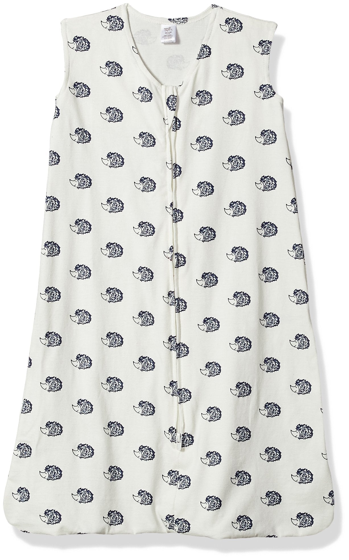 Touched by Nature Unisex Baby Organic Cotton Sleeveless Wearable Sleeping Bag, Sack, Blanket, Hedgehog, 6-12 Months