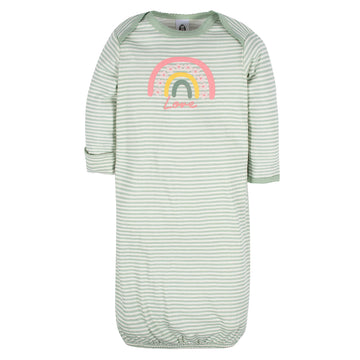 Gerber Unisex Baby Boy And Girls 4-Pack Sleeper Gown Gold 0-6 Months