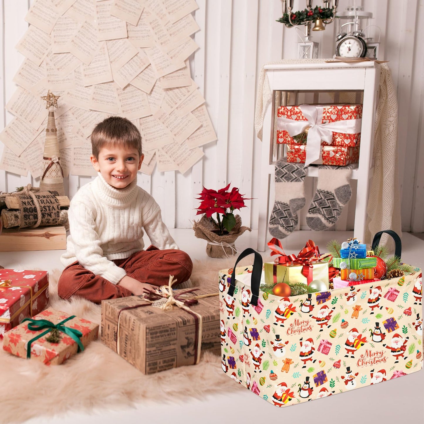 Maizmz Kids Toys Box Baby Storage Baskets,Organizer Bins Nursery Hamper Waterproof Clothes Toy Bin Book Shelf Gift Basket,Room D