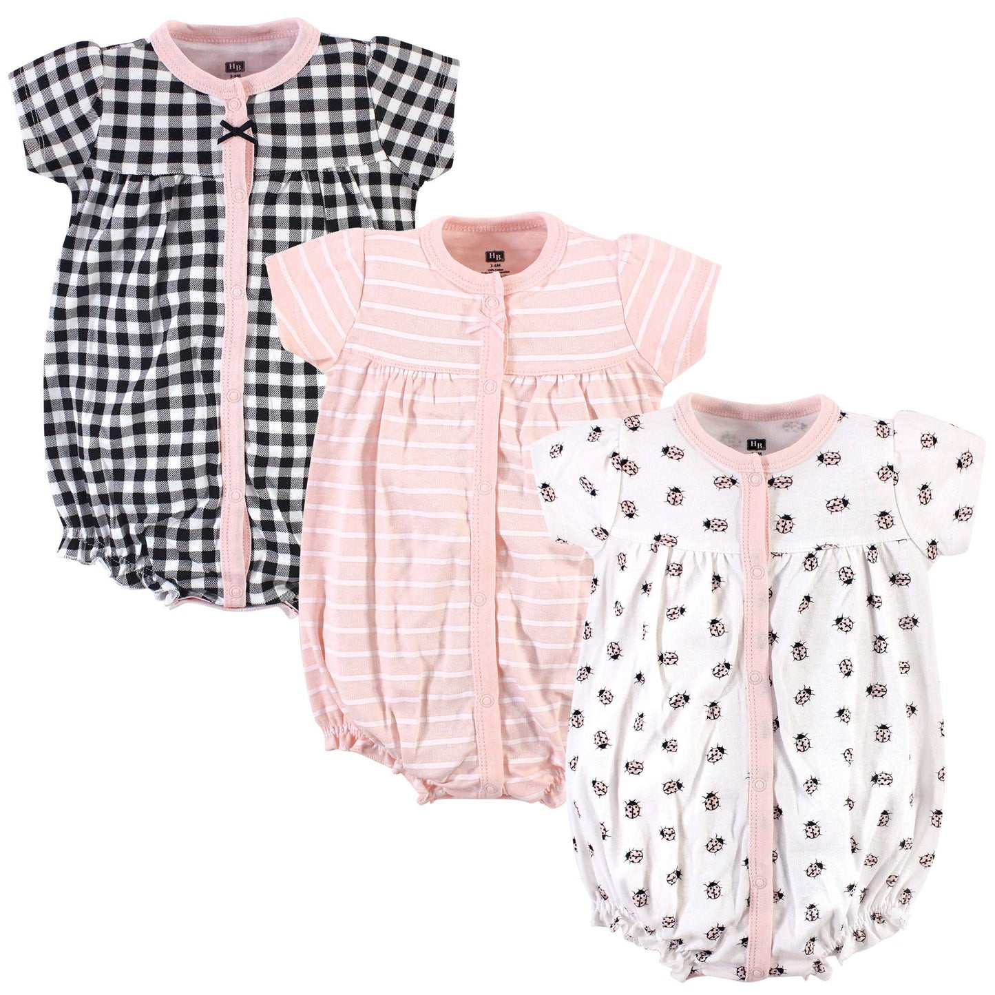 Hudson Baby Unisex Cotton Rompers, Ladybug, 18-24 Months